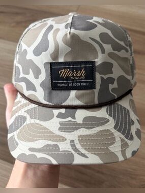 Marsh Wear Camo Trucker Rope Hat